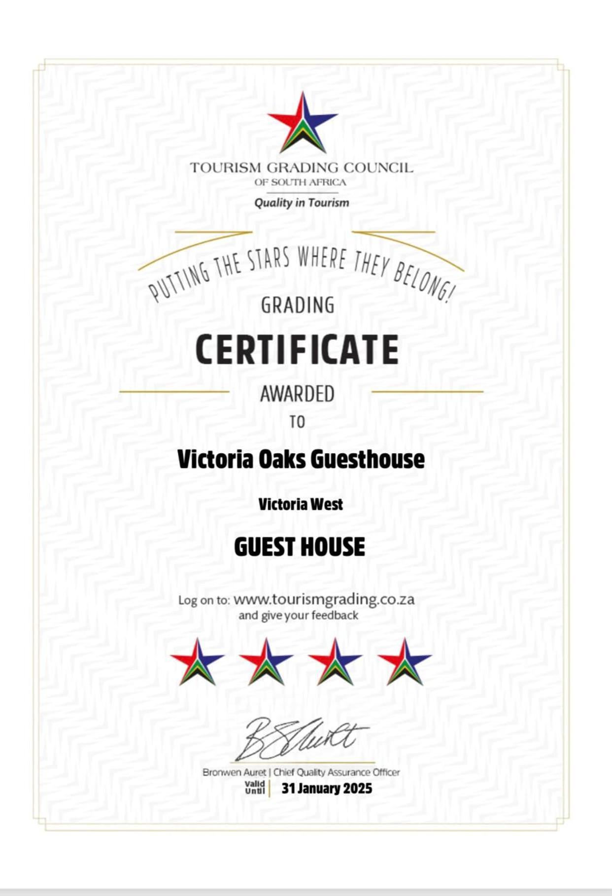 Victoria Oaks Guesthouse Victoria West エクステリア 写真